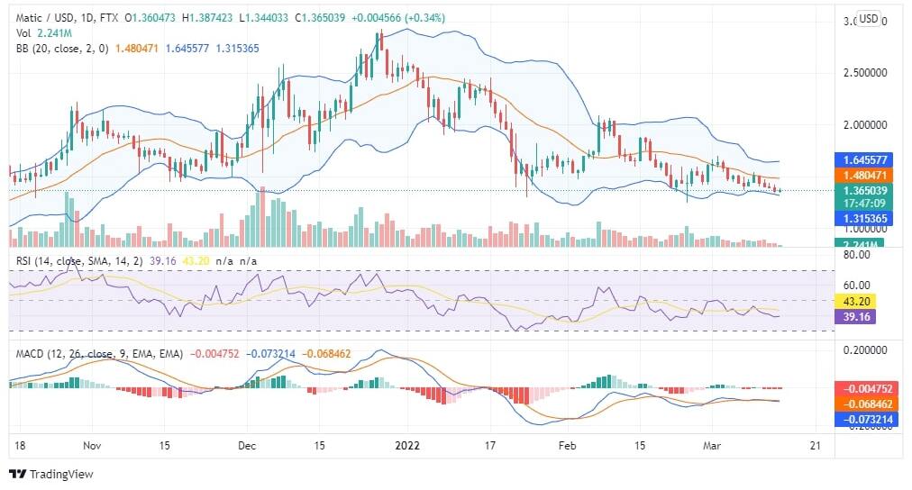 MATIC Price Chart